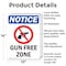 Signmission Gun Free Zone OSHA Notice Sign, Aluminum, 10in W x 14in L, 2PK OS-2PACK-NS-A-1014-V-13178 - alternate 5